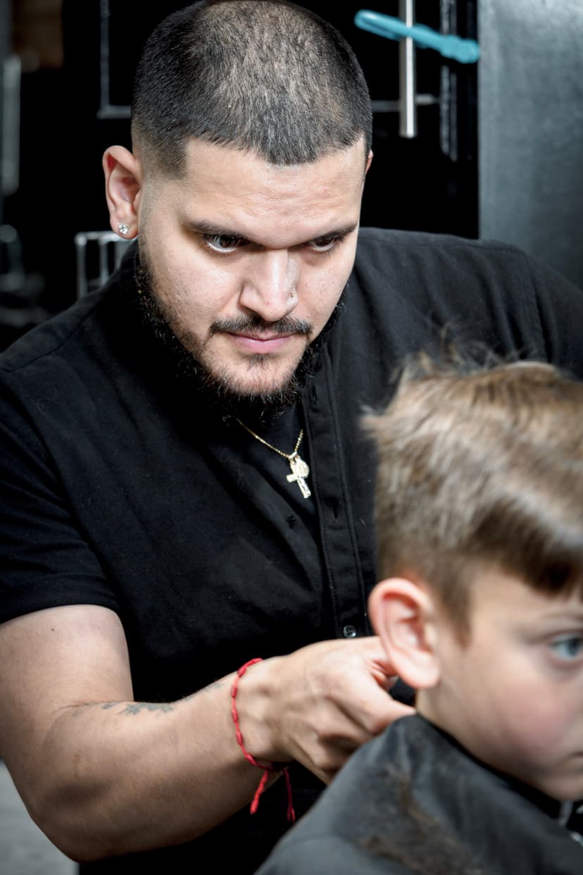 Children's haircut service at High End Barbershop