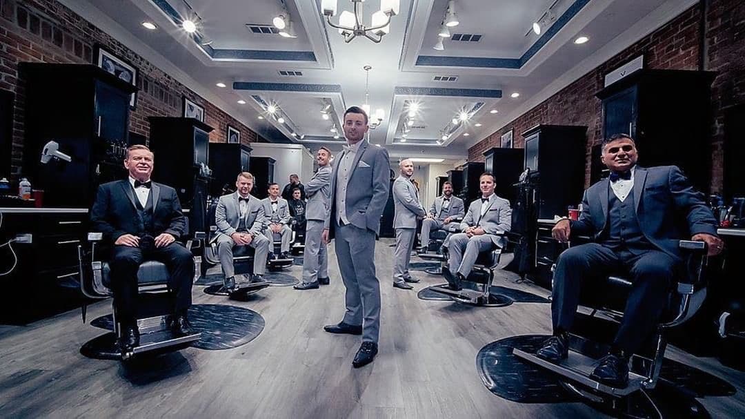 High End Barbershop private event space first floor Morristown NJ